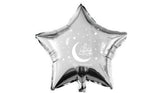 Silver Star Eid Mubarak Foil Balloons / Decorations / Accessories / Ramadhan